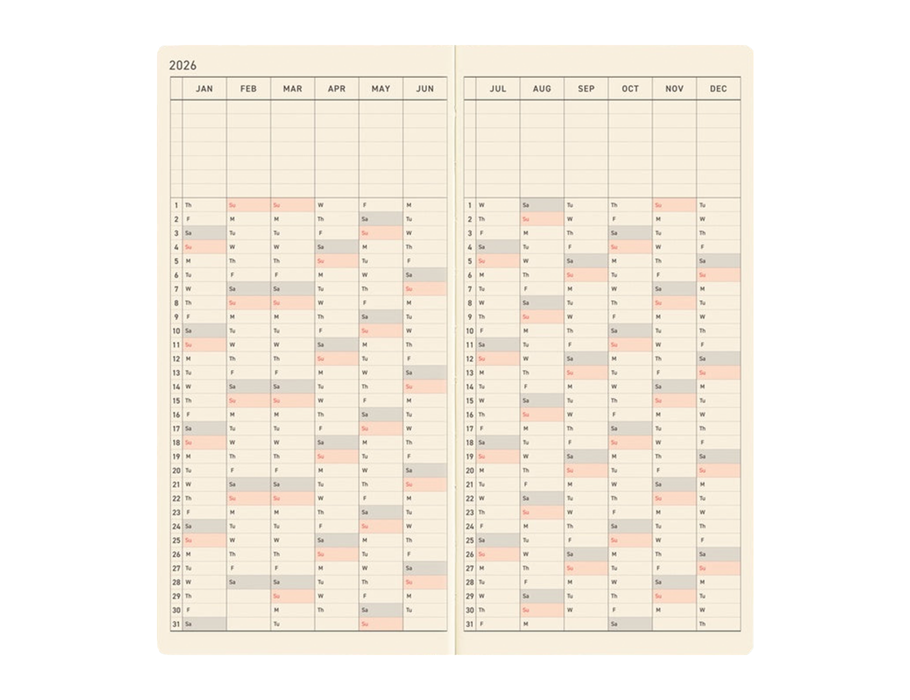 WEEKS 2026 ANTIQUE GREEN