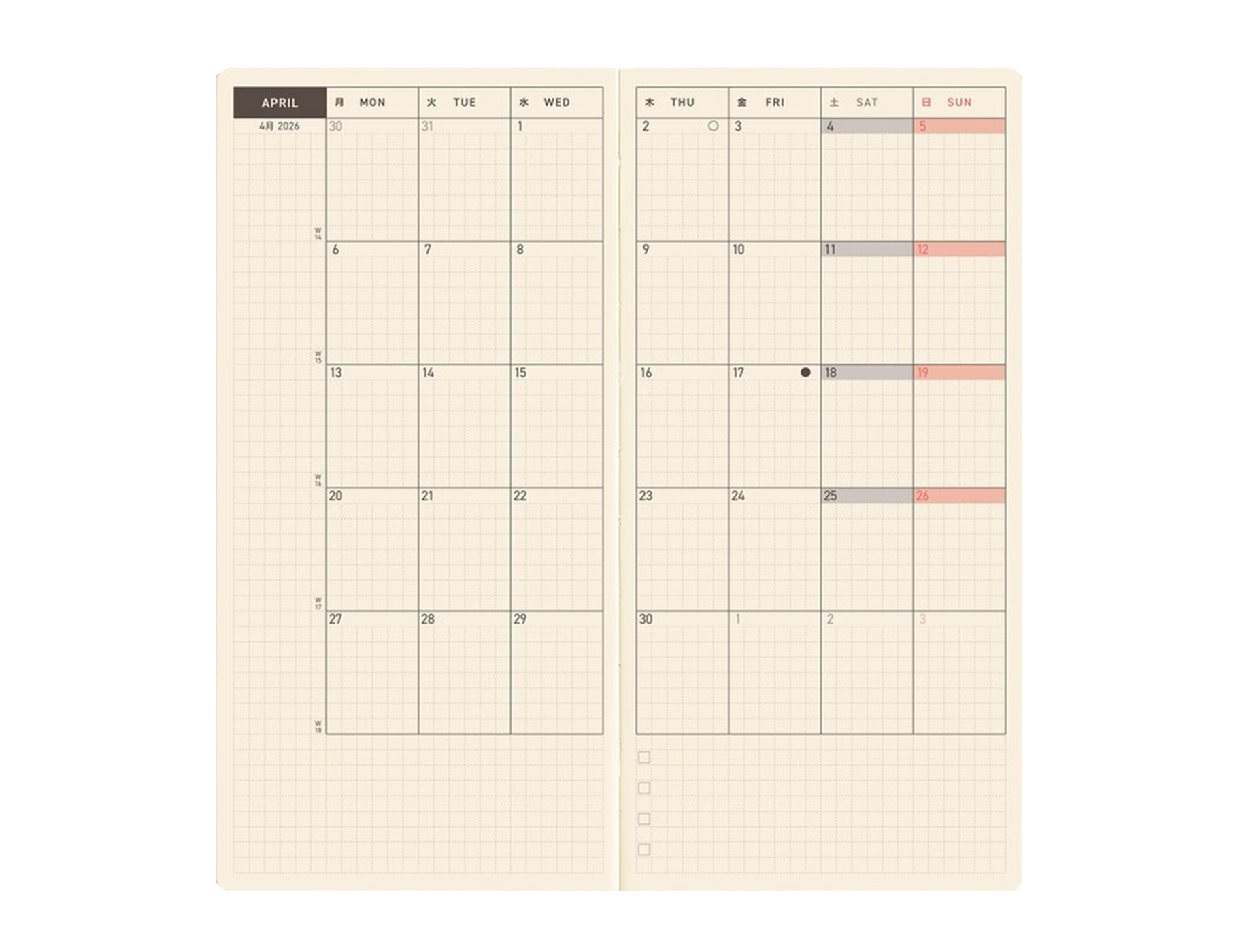 WEEKS 2026 ANTIQUE GREEN