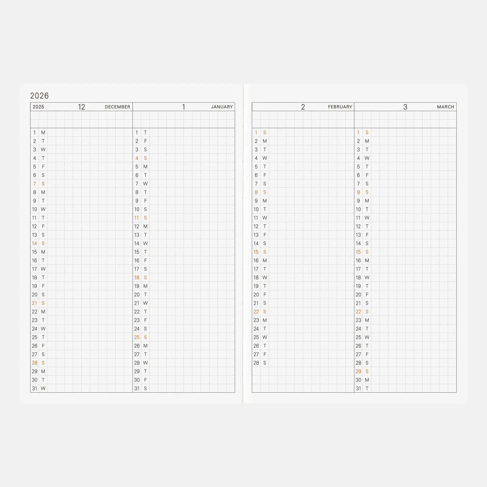 ENGLISH EDITION A6 2026